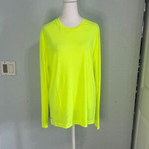 NWT Vibrant Neon Yellow Long Sleeve Shirt